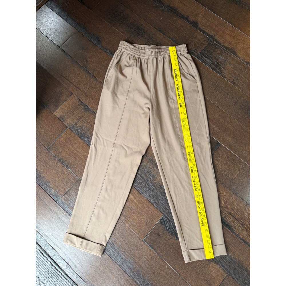Varley Cypress Turnup Taper Pants XS Taupestone NWT Tapered Cuffed Trousers - Picture 7 of 9